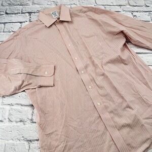 Brooks Brothers Regent Fit Button Down Shirt 17 1/2-34 Striped Non-Iron Mens